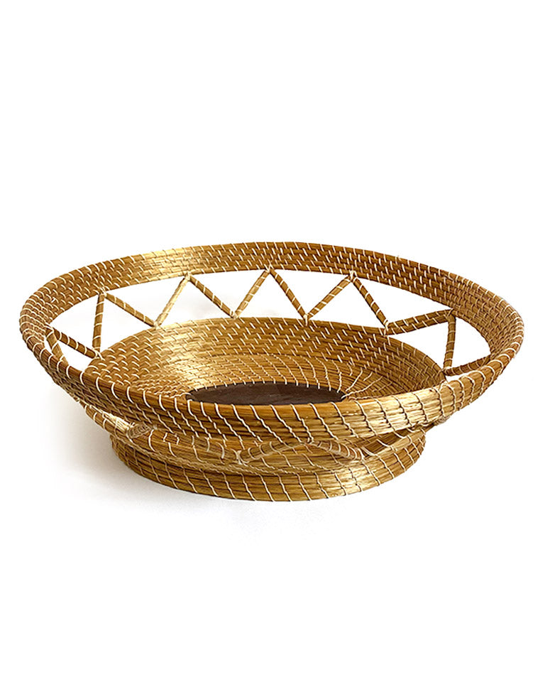 Fruteira zig-zag oval – Capim Dourado