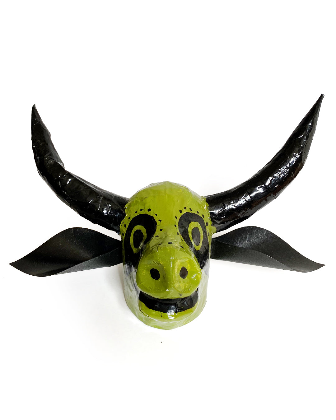 Máscara de boi (verde e preto – pequena)
