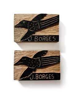 J. Borges – Dois passarinhos (matrizes de xilogravura)
