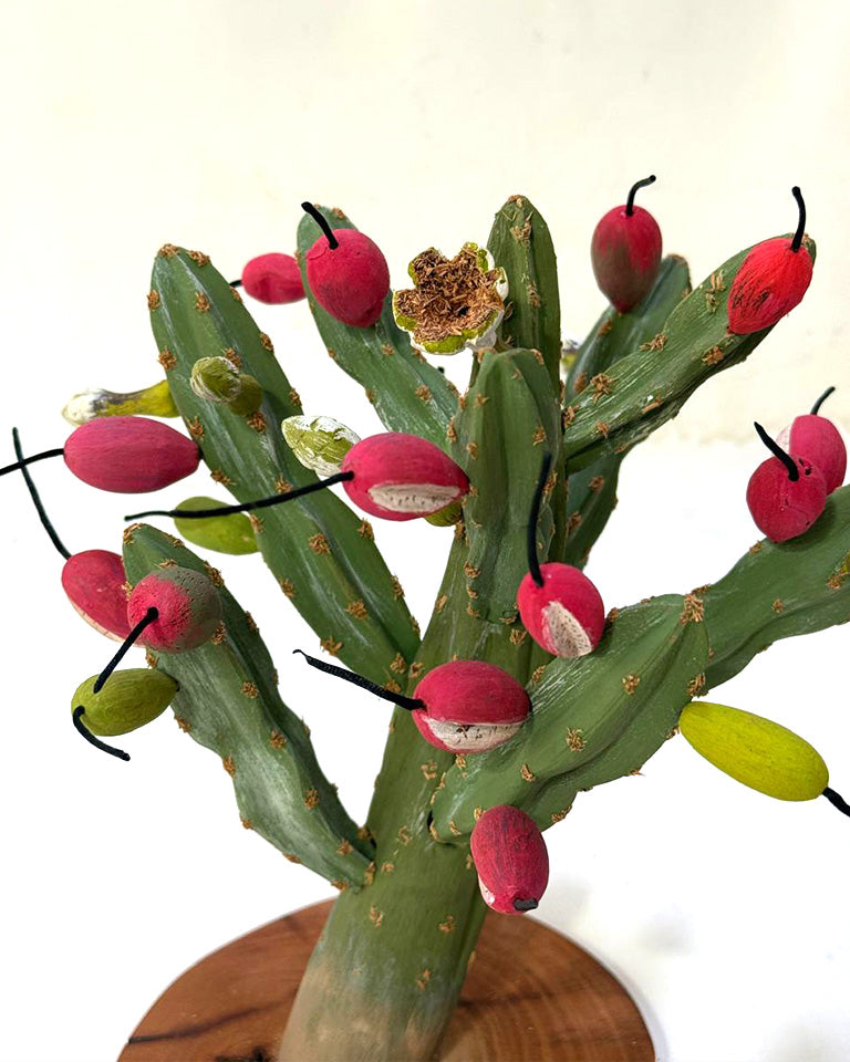 Mandacaru florido (madeira) – Maurício