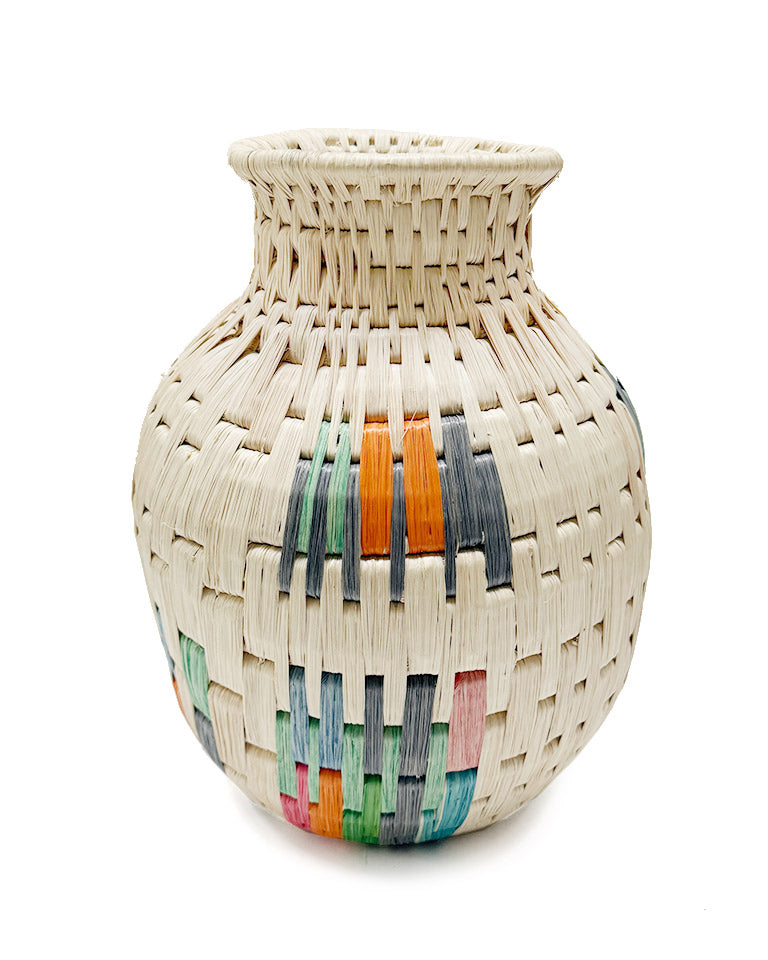 Cesto cores médio (laranja, verde, rosa, cinza) – Waraó