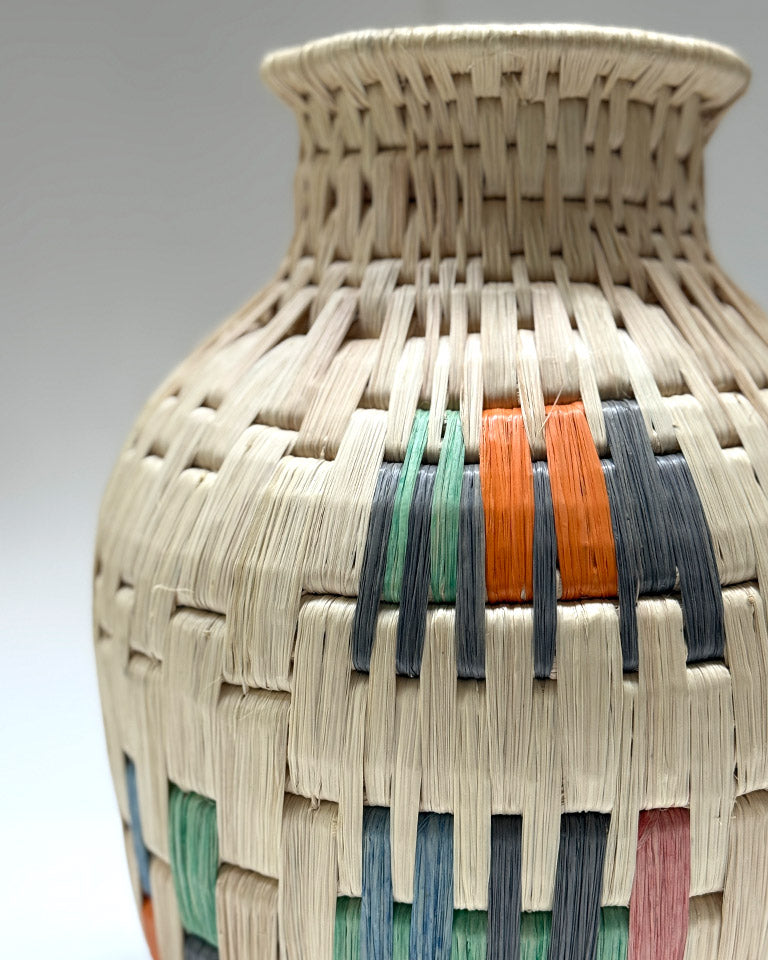 Cesto cores médio (laranja, verde, rosa, cinza) – Waraó