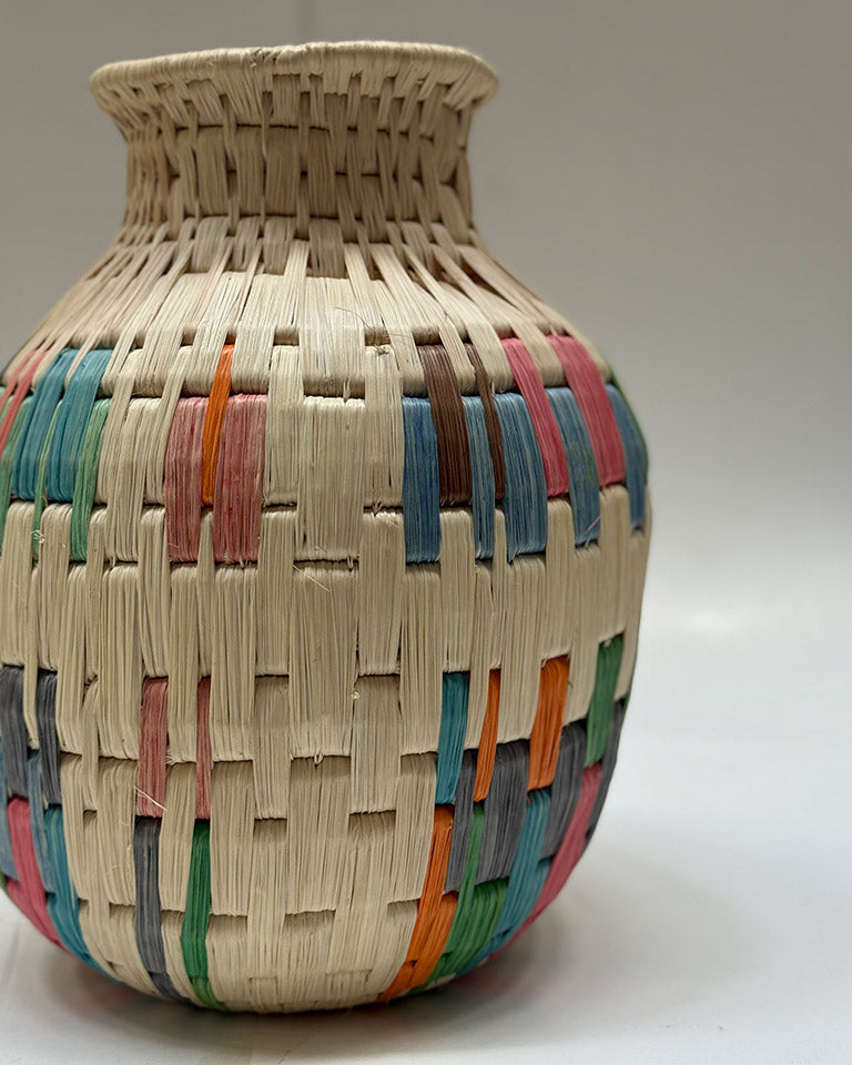 Cesto cores médio (laranja, verde, rosa, cinza) – Waraó