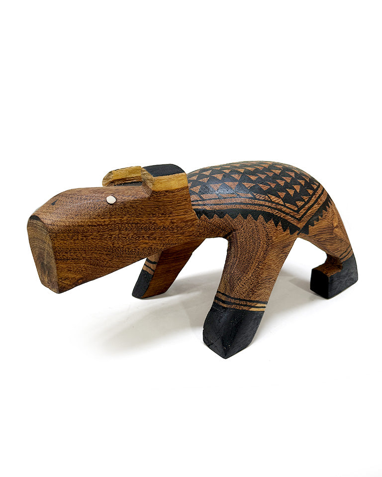 Banco capivara (c/ grafismo) – Etnia Waurá