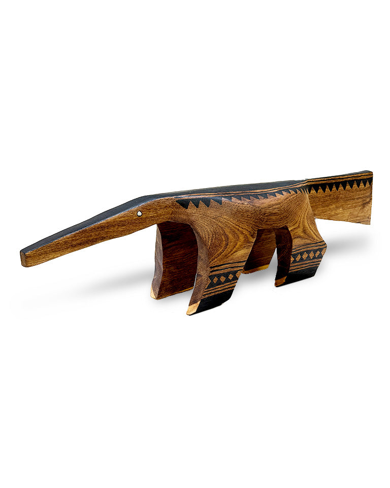 Banco do tamanduá (c/ grafismos - madeira) – Etnia Waurá