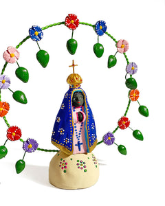 Nossa Senhora com arco de flores - Ângela